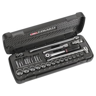 J.430ASP - zestaw nasadek 3/8" w kasecie, 7 mm - 22 mm