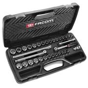 J.430MU - zestaw nasadek 3/8" w kasecie, 7 mm - 24 mm i 1/4" - 1"