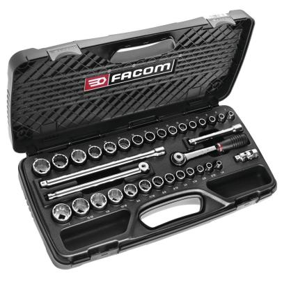 J.430MU - zestaw nasadek 3/8" w kasecie, 7 mm - 24 mm i 1/4" - 1"