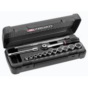 J.420AU - zestaw nasadek 3/8" w kasecie, 1/4" - 1"