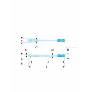 K.154B - grzechotka 3/4" z rękojeścią demontowalną