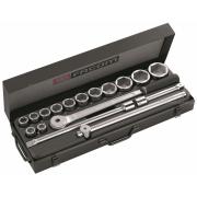 K.411 - zestaw nasadek 3/4" w kasecie, 19 mm - 55 mm K.411 - zestaw nasadek 3/4" w kasecie, 19 mm - 55 mm