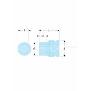 NS.11A - nasadka 1/2" 6-kątna, udarowa, 11 mm NS.11A - nasadka 1/2" 6-kątna, udarowa, 11 mm