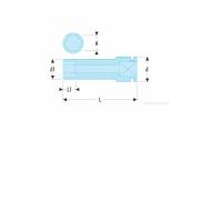 NSB.22 - nasadka 1/2" 6-kątna, udarowa, 22 mm