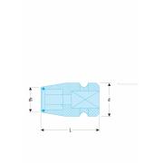 NS.237A - nasadka udarowa 1/2" z uchwytem do końcówek 1/2"