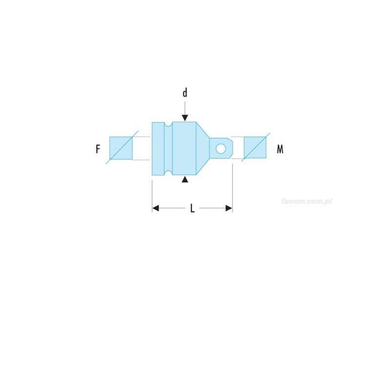 NK.230A - reduktor udarowy z 3/4" do 1/2" NK.230A - reduktor udarowy z 3/4" do 1/2"