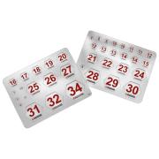 TAG - Wkładki z numerami, do nasadek 5 - 34 mm