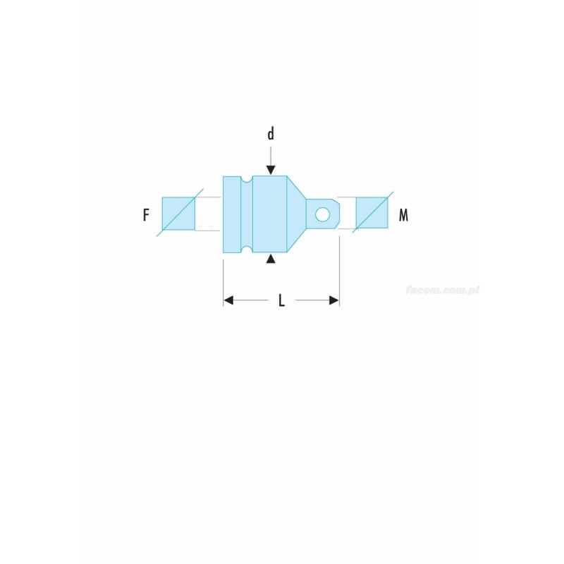 NG.230A - reduktor udarowy z 1"1/2 do 1" NG.230A - reduktor udarowy z 1"1/2 do 1"