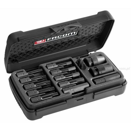 NHX.14A - zestaw końcówek udarowych 1/2", 6 mm - 14 mm i T30 - T55 NHX.14A - zestaw końcówek udarowych 1/2", 6 mm - 14 mm i T30 - T55