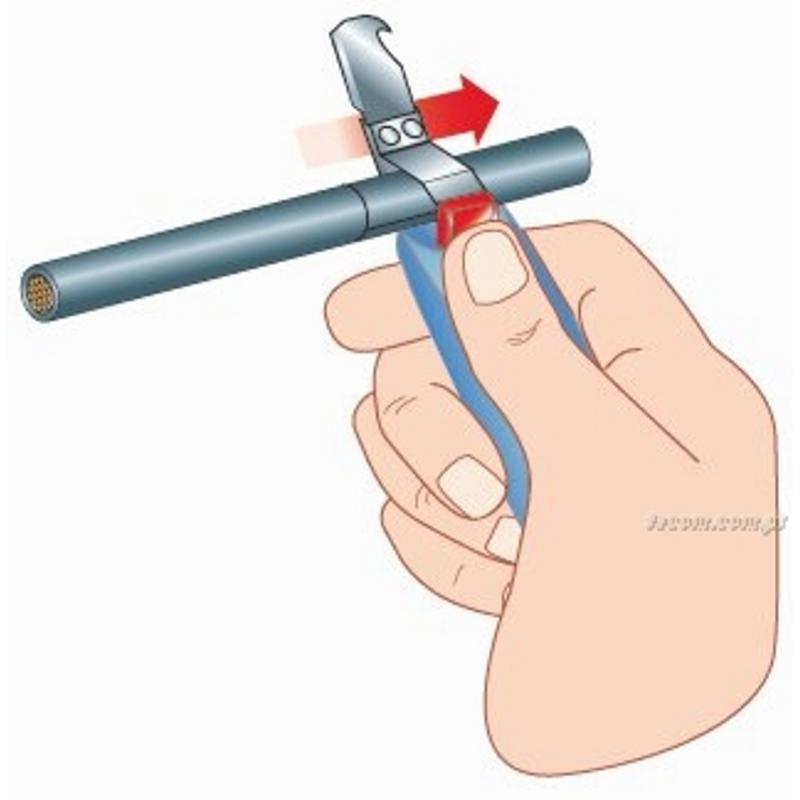 985955 - narzędzie do ściągania izolacji z ostrzem obrotowym prostym, zakres do 28 mm