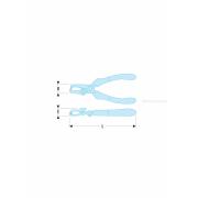 194.17CPE - szczypce do czołowego ściągania izolacji, zakres 0,5 - 6 mm²  194.17CPE - szczypce do czołowego ściągania izolacji, zakres 0,5 - 6 mm²