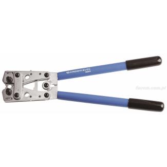 986095 - szczypce do zaciskania końcówek okrągłych, matryce obrotowe, zakres 6 - 50 mm²