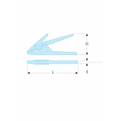 455B - szczypce do opasek plastikowych o szerokości 2,4 - 9 mm 