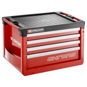 CHRONO.C4M3A - skrzynia 4 szuflady, czerwona