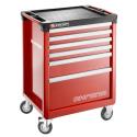 CHRONO.6M3A - roller cabinet, 6 drawers, 3 modules per drawer, red