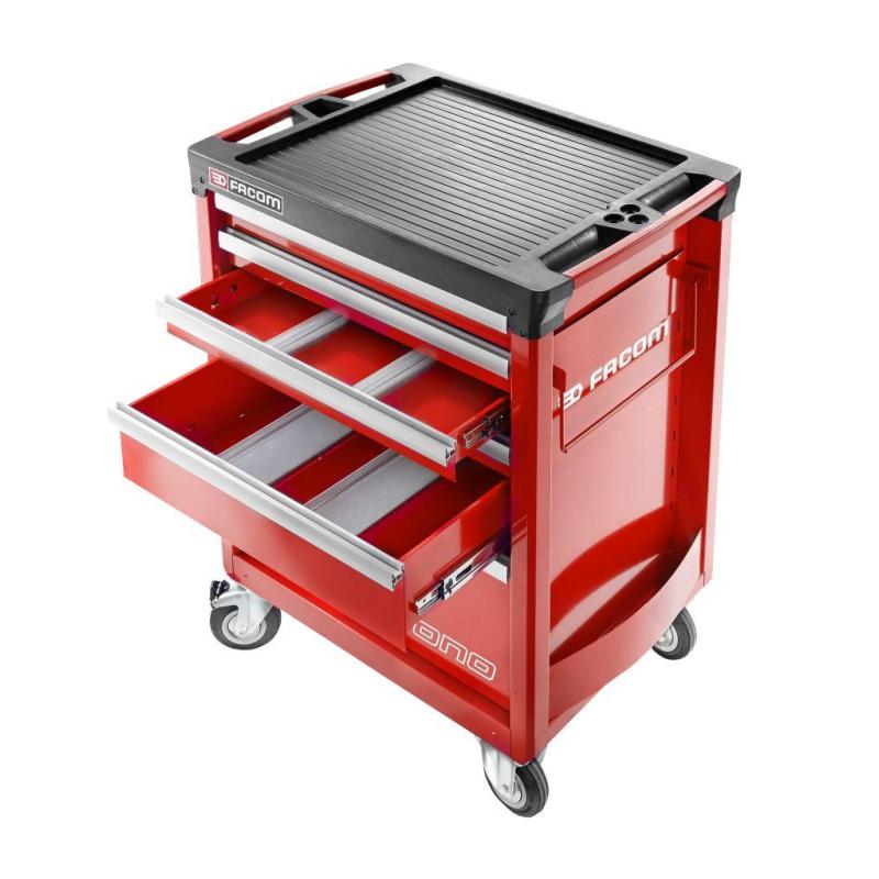 CHRONO.6M3A - wózek 6 szuflad, czerwony