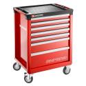 CHRONO.7M3A - roller cabinet, 7 drawers, 3 modules per drawer, red