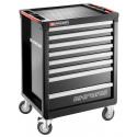 CHRONO.8GM3A - roller cabinet, 7 drawers, 3 modules per drawer, black