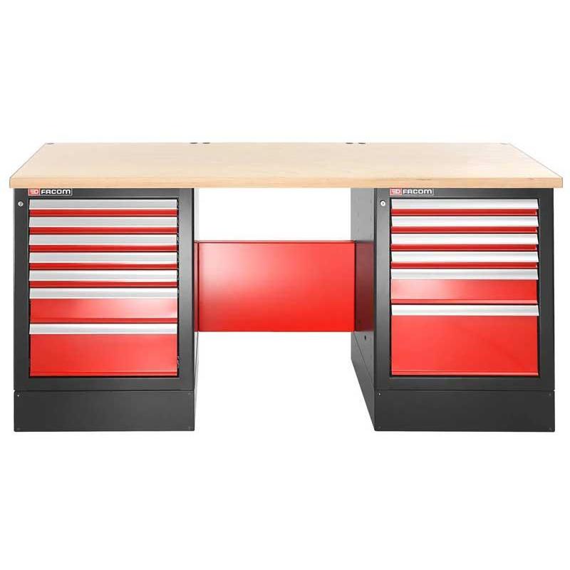 JLS2-2MW13DH - stół warsztatowy 2 m, blat drewniany, 13 szuflad