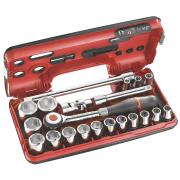 S.360DBOX1 - zestaw nasadek 1/2" w kasecie, 8 mm - 32 mm