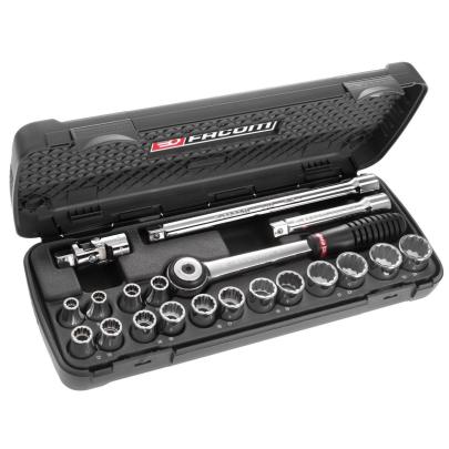 S.422AP - zestaw nasadek 1/2" w kasecie, 8 mm - 24 mm