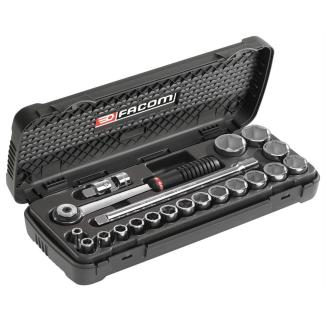 S.600 - zestaw nasadek 1/2" w kasecie, 8 mm - 32 mm