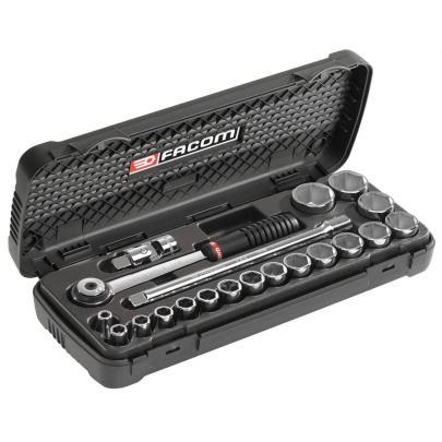 S.600 - zestaw nasadek 1/2" w kasecie, 8 mm - 32 mm