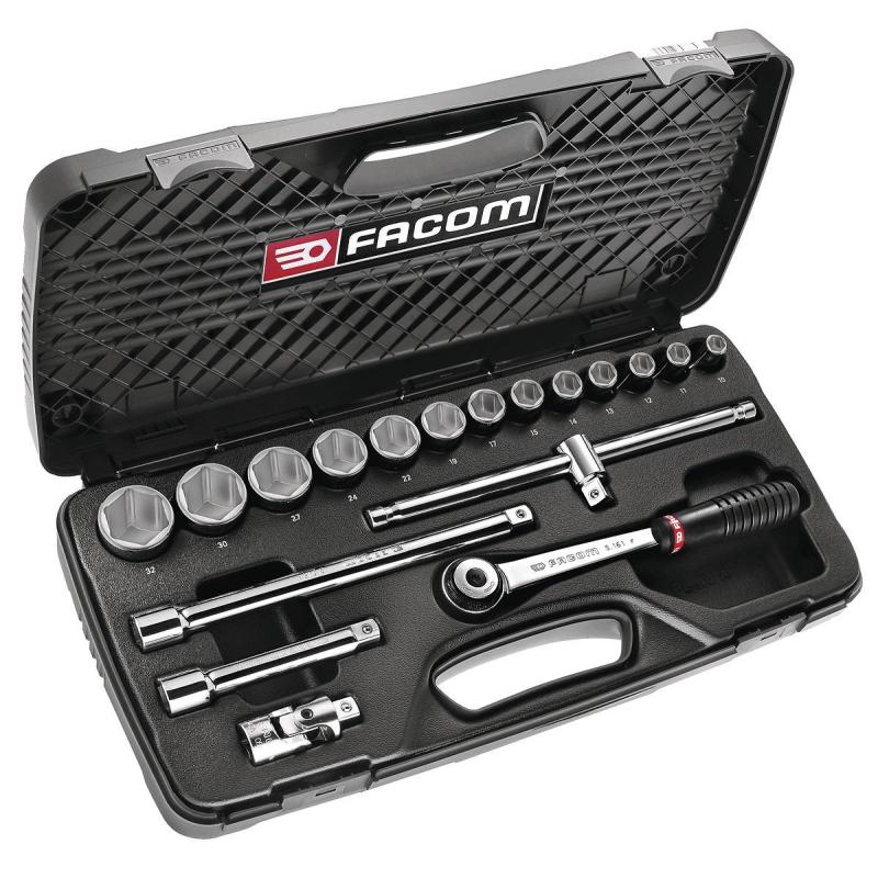 S.429EP - zestaw nasadek 1/2" w kasecie, 10 mm - 32 mm S.429EP - zestaw nasadek 1/2" w kasecie, 10 mm - 32 mm