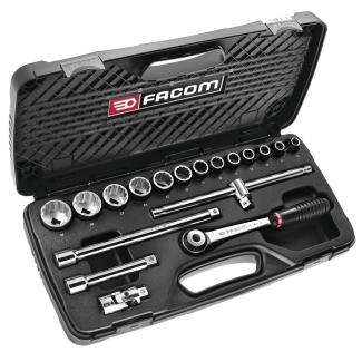 S.428EP - zestaw nasadek 1/2" w kasecie, 10 mm - 32 mm