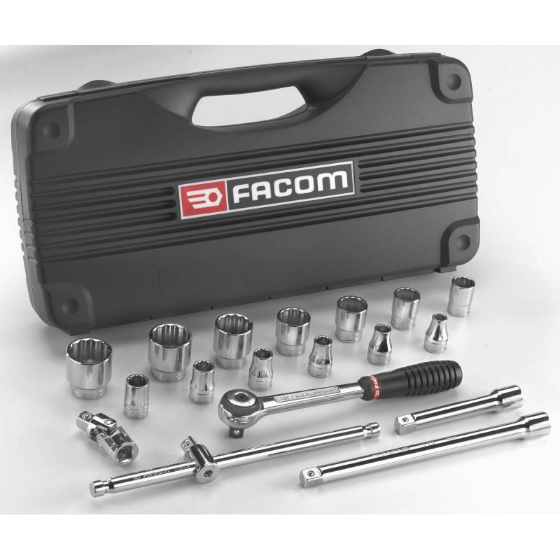 S.428EP - zestaw nasadek 1/2" w kasecie, 10 mm - 32 mm S.428EP - zestaw nasadek 1/2" w kasecie, 10 mm - 32 mm