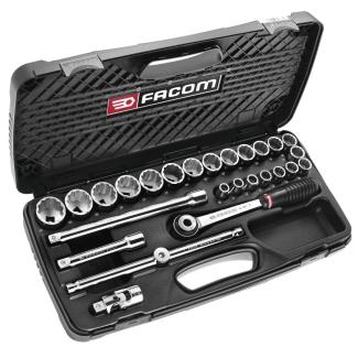 S.430ADP - zestaw nasadek 1/2" w kasecie, 10 mm - 32 mm