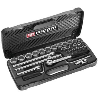 S.440E - zestaw nasadek 1/2" w kasecie, 8 mm - 34 mm