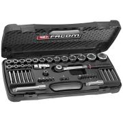 S.900 - zestaw nasadek 1/2" w kasecie, 8 mm - 32 mm