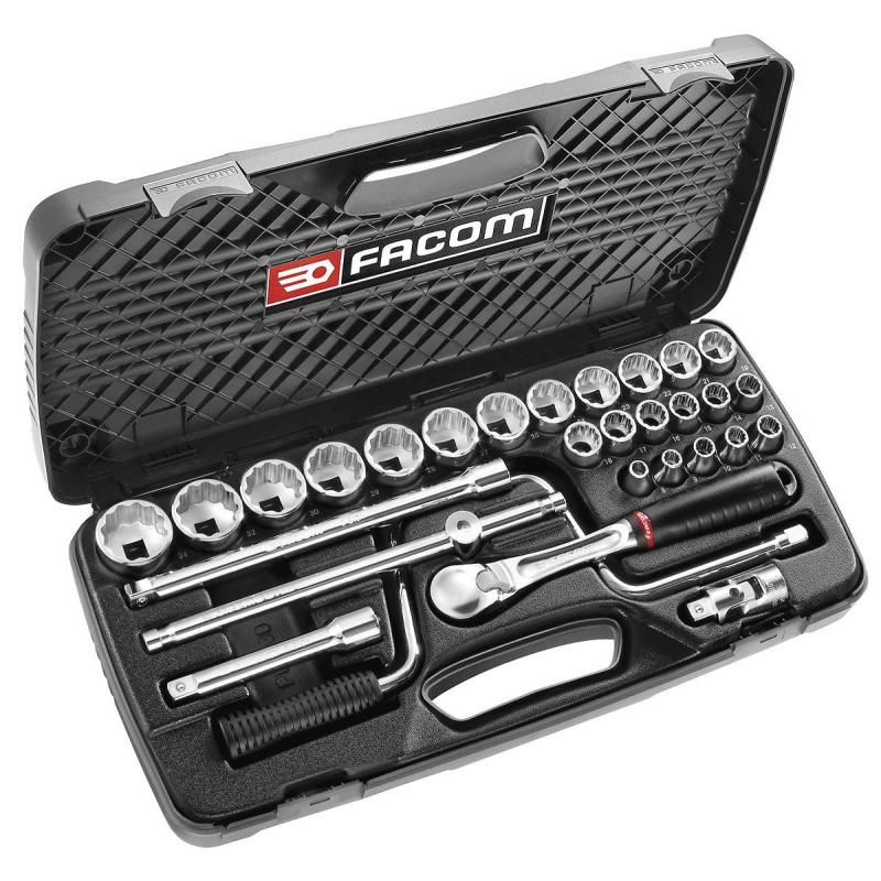 SM.440EP - zestaw nasadek 1/2" w kasecie, 8 mm - 34 mm SM.440EP - zestaw nasadek 1/2" w kasecie, 8 mm - 34 mm