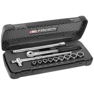 S.420AU - zestaw nasadek 1/2" w kasecie, 3/8" - 7/8"