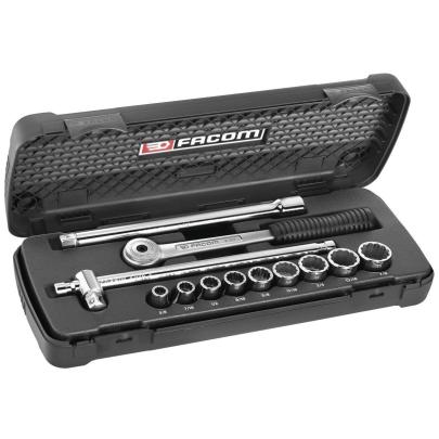 S.420AU - zestaw nasadek 1/2" w kasecie, 3/8" - 7/8"