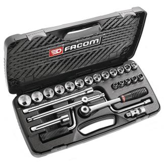 S.441AUP - zestaw nasadek 1/2" w kasecie, 3/8" - 1'1/4"