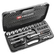 S.440AUP - zestaw nasadek 1/2" w kasecie, 3/8" - 1'1/4"