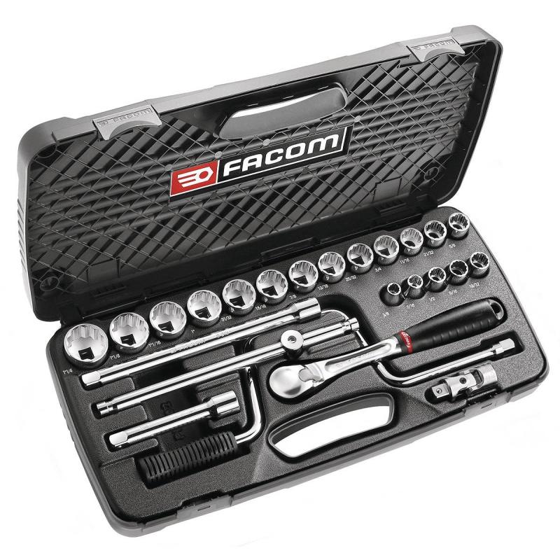 SL.441AUP - zestaw nasadek 1/2" w kasecie, 3/8" - 1'1/4"