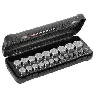 S.401A - zestaw nasadek 1/2" w kasecie, 8 mm - 32 mm