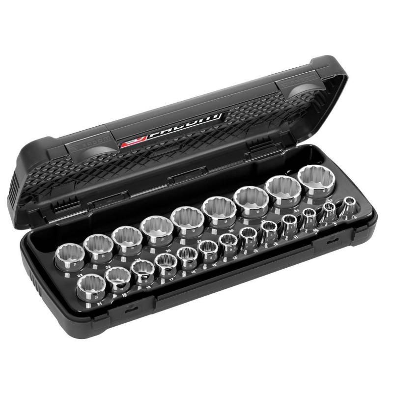 S.400A - zestaw nasadek 1/2" w kasecie, 8 mm - 32 mm S.400A - zestaw nasadek 1/2" w kasecie, 8 mm - 32 mm