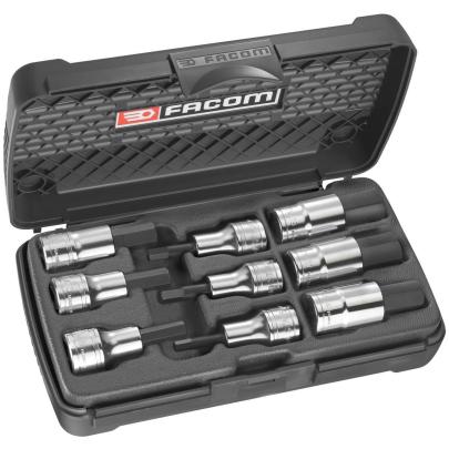 STM.J9 - zestaw nasadek 1/2" do wkrętaków w kasecie, 5 mm - 19 mm