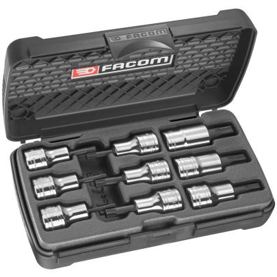 AMEX.3 - zestaw nasadek 1/2" do wkrętaków TORX w kasecie, 20 mm - 60 mm