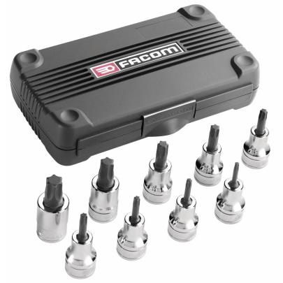 AMEX.3 - zestaw nasadek 1/2" do wkrętaków TORX w kasecie, 20 mm - 60 mm