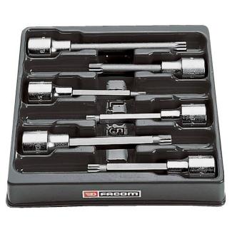 SV.LJ6A - zestaw nasadek 1/2" do wkrętaków na szynie, M6 - M12 długie i M10 - M12 ekstra długie