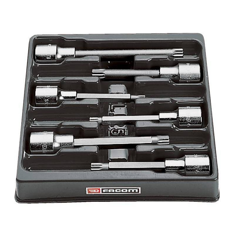 SV.LJ6A - zestaw nasadek 1/2" do wkrętaków na szynie, M6 - M12 długie i M10 - M12 ekstra długie SV.LJ6A - zestaw nasadek 1/2" do wkrętaków na szynie, M6 - M12 długie i M10 - M12 ekstra długie