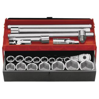 K.441A - zestaw nasadek 3/4" w skrzynce, 19 mm - 55 mm