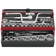 SK.452N - zestaw nasadek 1/2" i 3/4" w skrzynce, 8 mm - 50 mm