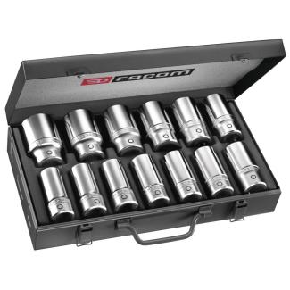 K.405E - zestaw nasadek 3/4" w skrzynce, 22 mm - 42 mm