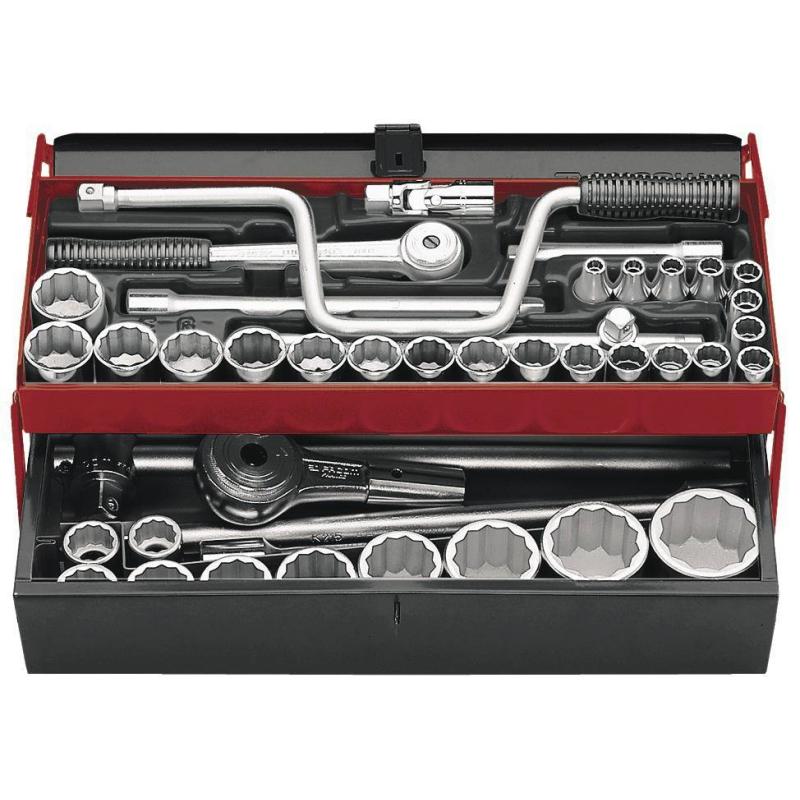 SK.452U - zestaw nasadek 1/2" i 3/4" w skrzynce, 3/8" - 2" SK.452U - zestaw nasadek 1/2" i 3/4" w skrzynce, 3/8" - 2"